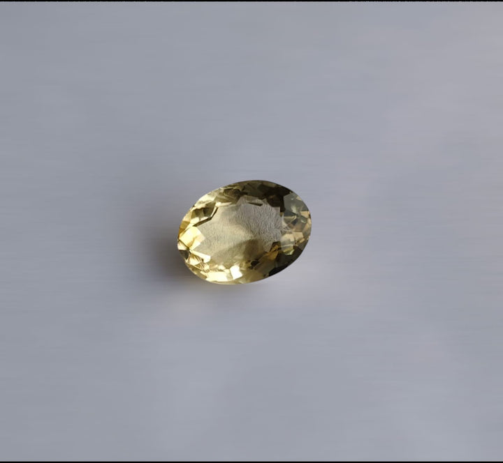 Natural Citrine – 7.26 Carats Oval-Cut Gemstone