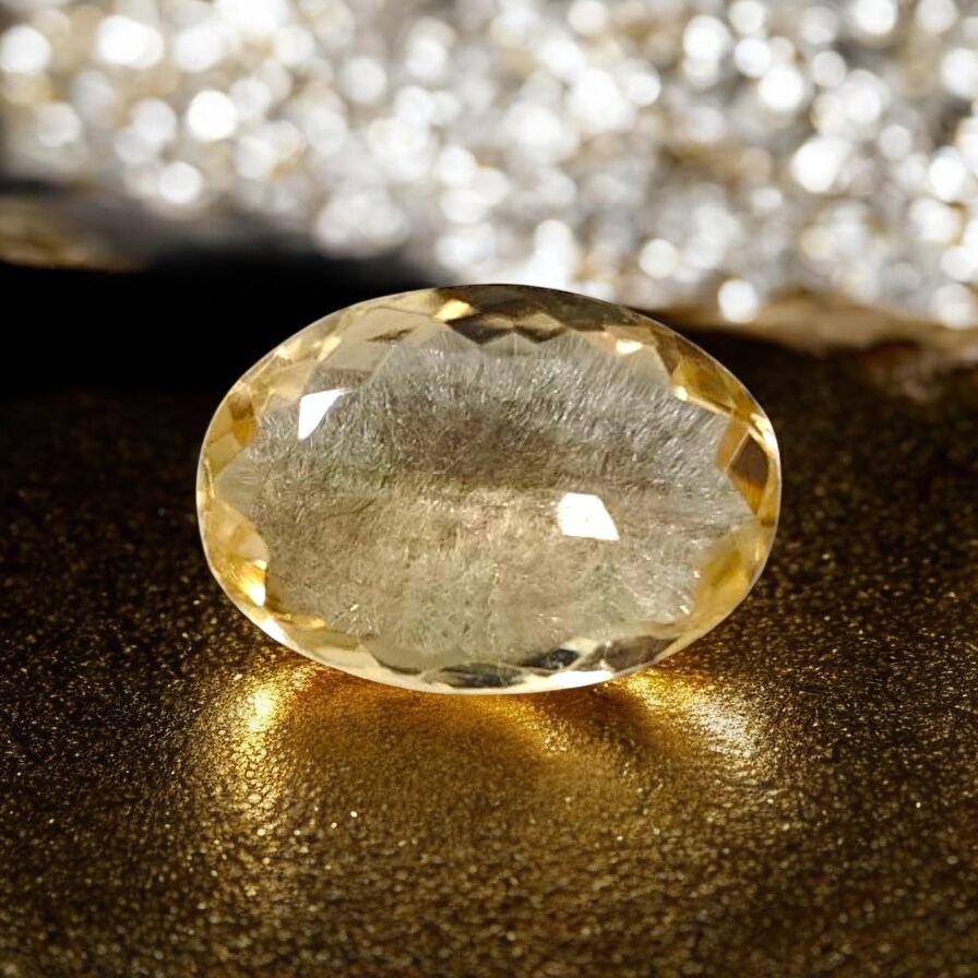 Natural Citrine Gemstone – 5.9 Carats (Oval Cut)