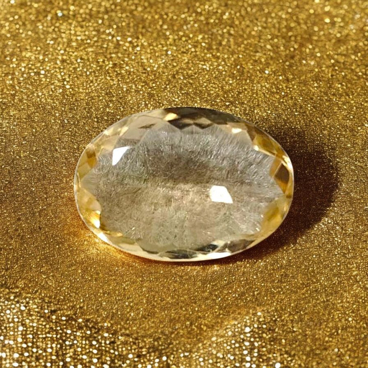 Natural Citrine Gemstone – 5.9 Carats (Oval Cut)