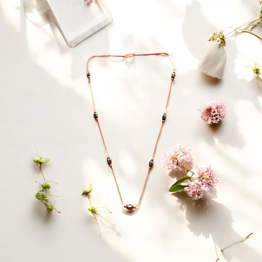 Golden Beaded Harmony Chain