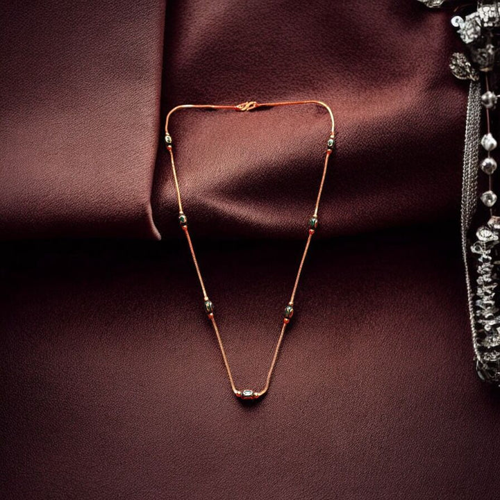 Golden Beaded Harmony Chain