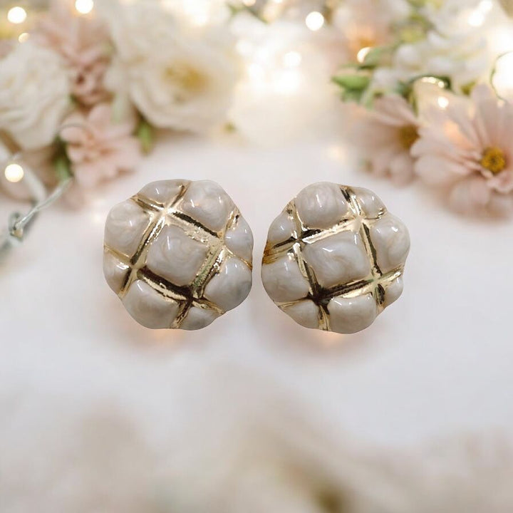Ivory Luxe Studs