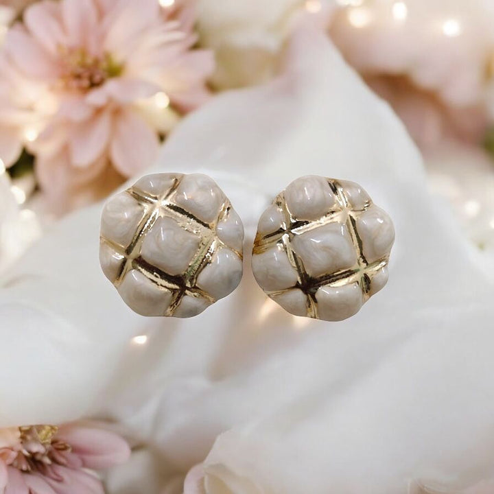 Ivory Luxe Studs