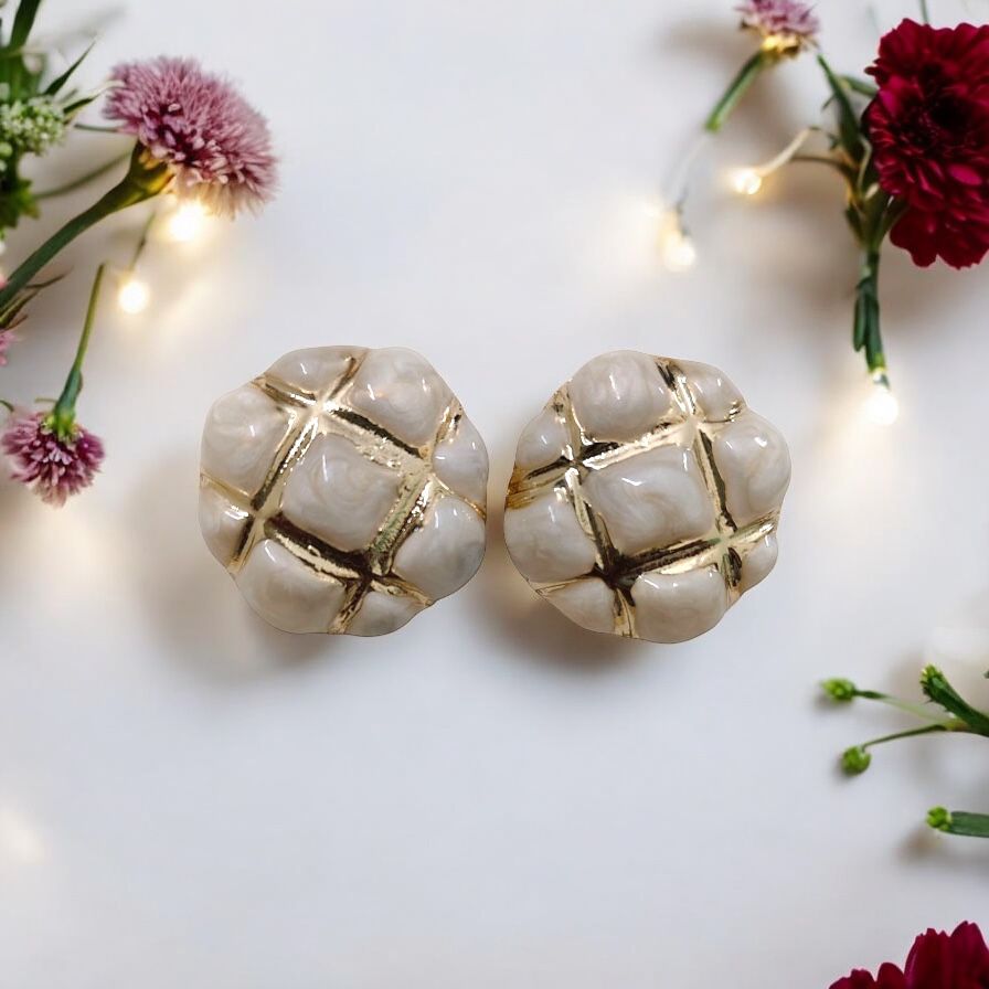 Ivory Luxe Studs