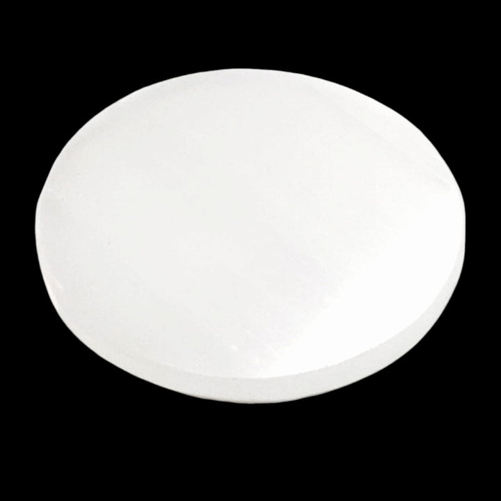 Selenite Round Charging Plate