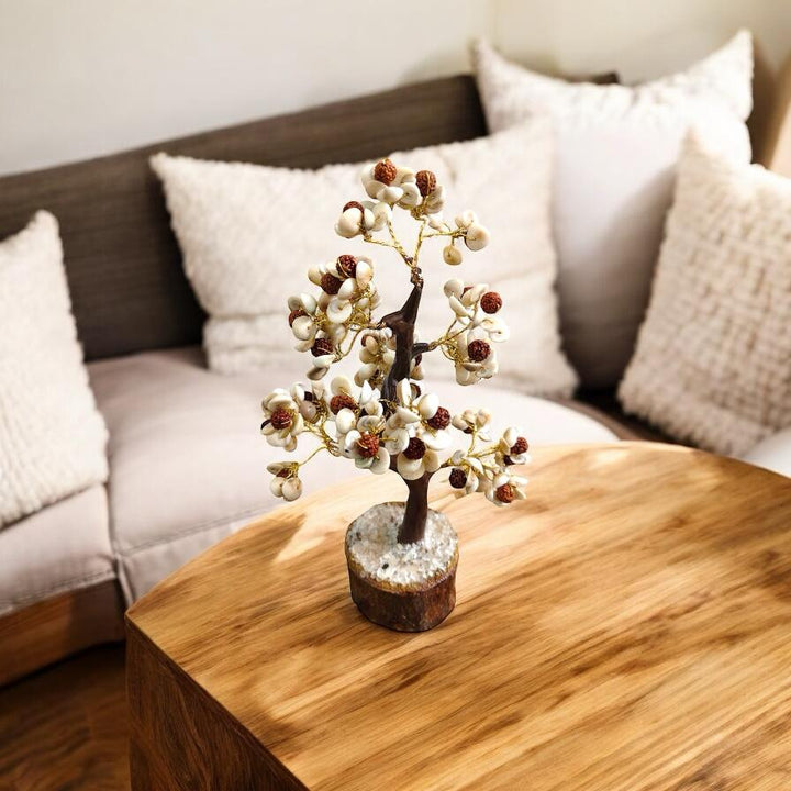 Gomti Chakra Tree with Rudraksha Beads