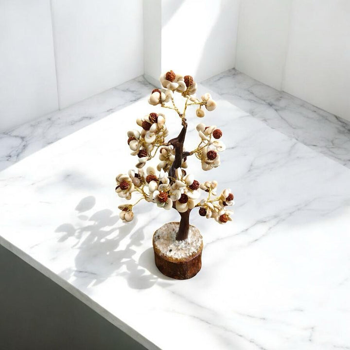 Gomti Chakra Tree with Rudraksha Beads