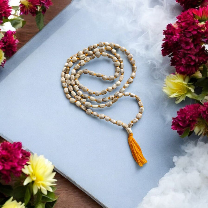 Original Tulsi Japa Mala from Vrindavan – Basil Mala - 108 + 1 Beads