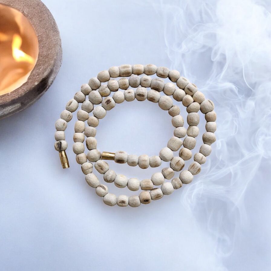 Original Tulsi Kanthi Mala from Vrindavan – 3 MM Medium Beads – One Layer