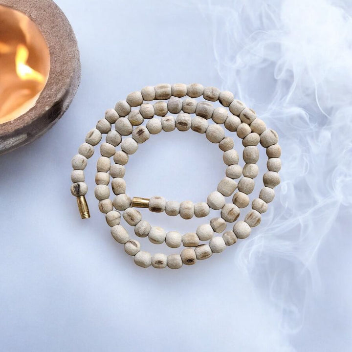 Original Tulsi Kanthi Mala from Vrindavan – 3 MM Medium Beads – One Layer
