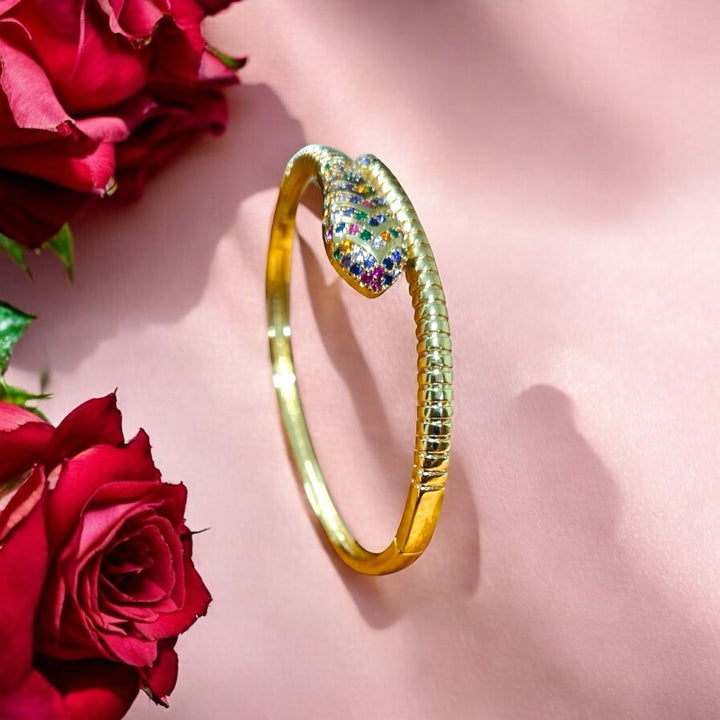 Serpent Luxe Crystal Bangle
