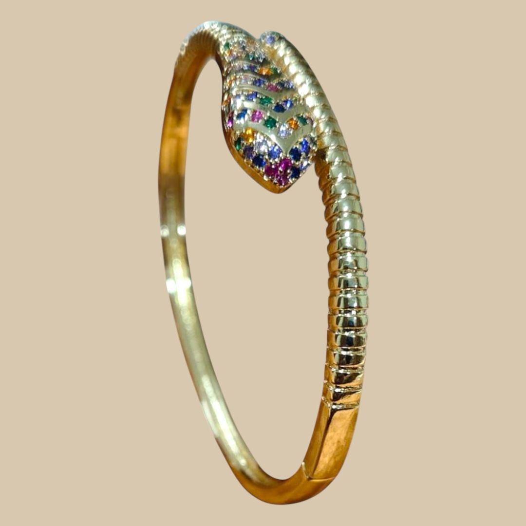 Serpent Luxe Crystal Bangle