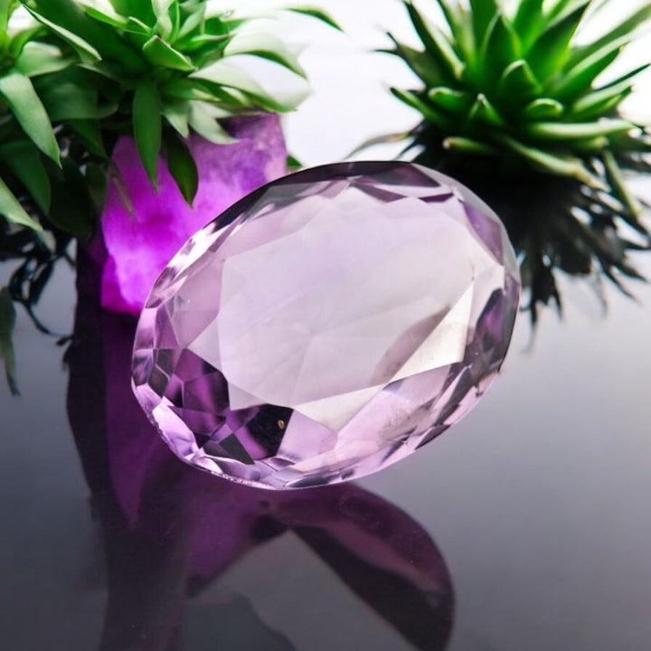 Natural Amethyst – 6.30 Carats Oval-Cut Gemstone