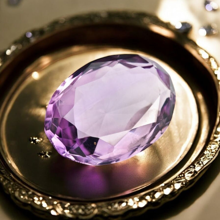 Natural Amethyst – 6.30 Carats Oval-Cut Gemstone
